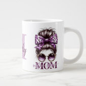 パープルメッシーバンママ妻ボス ジャンボコーヒーマグカップ (右)