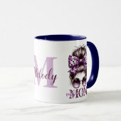 パープルメッシーバンママ妻ボス マグカップ (正面右)