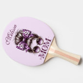 パープルメッシーバンママ妻ボス 卓球ラケット (横)