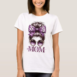パープルメッシーバンママ妻上司 Tシャツ