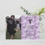 パープルメディカルRNスクール卒業発表 招待状 (スタンド正面)