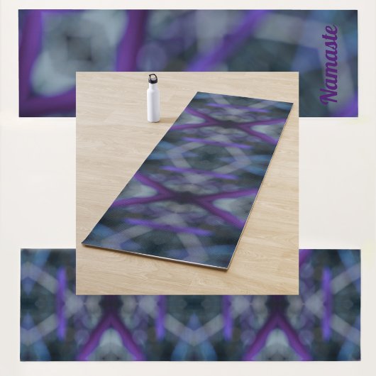 パープルメドレボホシック両面プリント ヨガマット