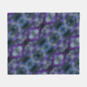 パープルメドレボホシック フリースブランケット (正面(横))