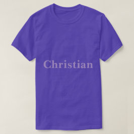 パープルメンズクリスチャンTシャツ Tシャツ