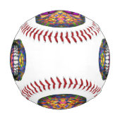 パープルモザイクシュガースカルゾンビ 野球ボール (裏面)