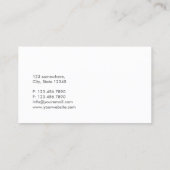 パープルモダンおよびピンクの魚釣りガイド 名刺 (裏面)