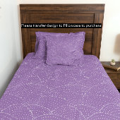 パープルモダンまたは任意の色抽象芸術パターン フリースブランケット