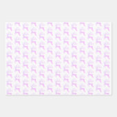 パープルモダングリッタークリスマストナカイ ラッピングペーパーシート (正面3)