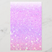 パープルモダングリッターサロン価格表フライヤー チラシ (裏面)