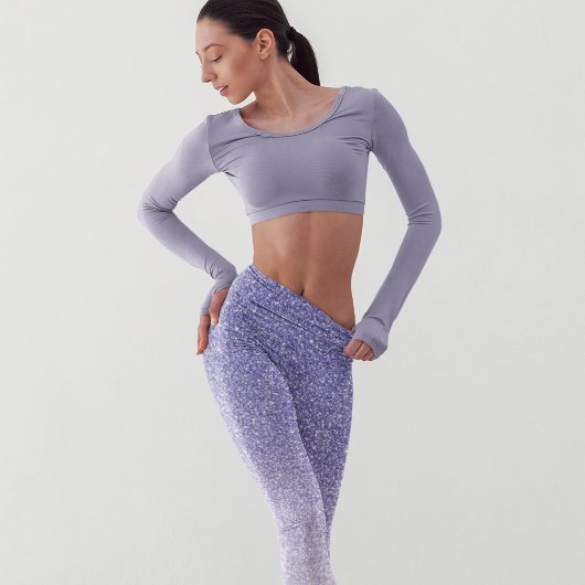 パープルモダングリッタースパークルスギフト レギンス