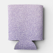 パープルモダングリッタースパークルパーソナライズされた名 缶クーラー (裏面)