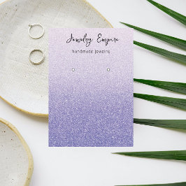 パープルモダングリッタースパークル収入保持者 名刺