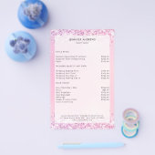 パープルモダングリッターパープルサロン価格表 チラシ (シングル)