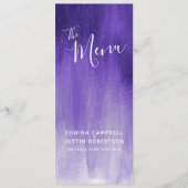 パープルモダングレーテッド結婚アートメニュー メニュー (正面)