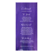 パープルモダングレードアートスウィート16メニューラックパック ラックカード (裏面)