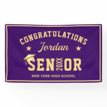 パープルモダンゴールデン2024卒業パーティー