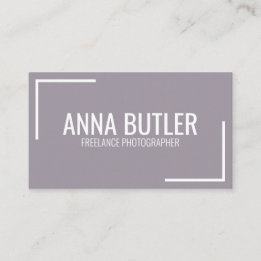 パープルモダンシンプルミニマルプロフェッショナルプレーン 名刺