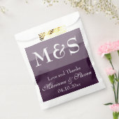 パープルモダンスクリプ結婚ト フェイバーバッグ (封をした状態)