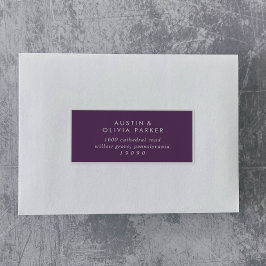 パープルモダンス結婚ゲスト住所 シール