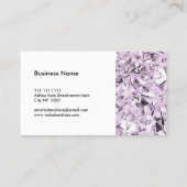 パープルモダンダイヤモンドテクスチャトレンディーガーリー 名刺 (裏面)