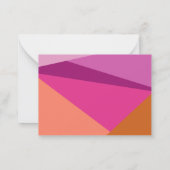パープルモダンテラコッタカスタムギフトエンクロージャー ノートカード (裏面)