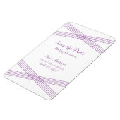 パープルモダンデコ日付磁石を保存 マグネット (左側)