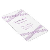 パープルモダンデコ日付磁石を保存 マグネット (右側)