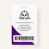 パープルモダンナース開業医NP バッジ (裏面)