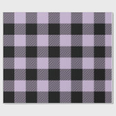 パープルモダンバッファロープレイドイースターラッピング紙 ラッピングペーパー (フラット)