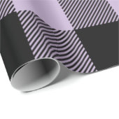 パープルモダンバッファロープレイドイースターラッピング紙 ラッピングペーパー (ロールコーナー)