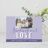 パープルモダンバレンタインの台本の家族の写真 シーズンカード (スタンド正面)