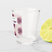 パープルモダンフィグパターン&あなたはフィギン素晴らし ショットグラス (右)