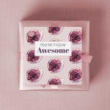 パープルモダンフィグパターン&あなたはフィギン素晴らし