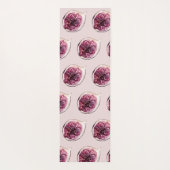 パープルモダンフィグパターン&あなたはフィギン素晴らし ヨガマット (裏面)