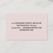 パープルモダンフィグパターン&あなたはフィギン素晴らし 名刺 (裏面)