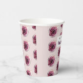 パープルモダンフィグパターン&あなたはフィギン素晴らし 紙コップ (右)