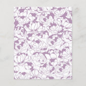 パープルモダンフローラガーリー美しいサロン価格表 チラシ (裏面)