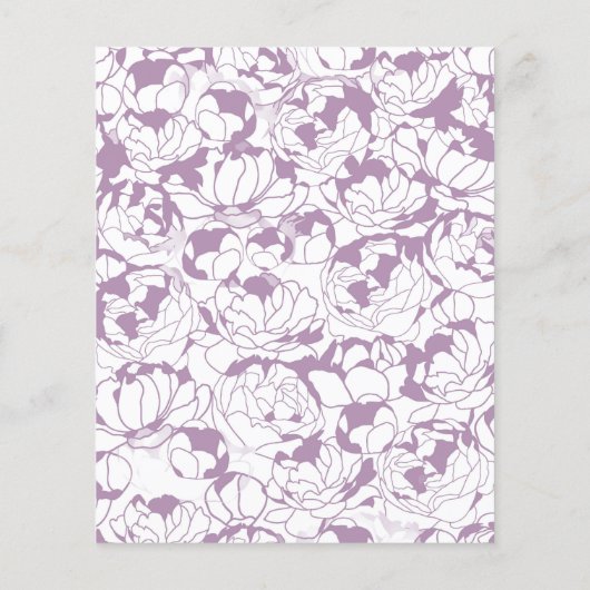 パープルモダンフローラガーリー美しいサロン価格表 チラシ (裏面)