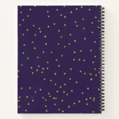 パープルモダンフローラレシピ本 ノートブック (裏面)