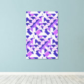 パープルモダンプリズム抽象芸術幾何学的キャンバスアート キャンバスプリント (インサイチュ (ウッドフロア))