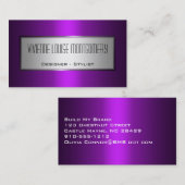 パープルモダンプロフェッショナルデザイナー名刺 名刺 (正面/裏面)