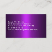 パープルモダンプロフェッショナルデザイナー名刺 名刺 (裏面)