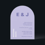 パープルモダンラベンダー結婚式招待状 招待状<br><div class="desc">このトレンディーモダン結婚式招待状カードの前面は、薄紫色の背景にラベンダーパープルとホワイトレタリングを備えている。カードの裏にはラベンダー色の紫色が付いている。注文する前にオンラインでパーソナライズする簡単である素敵な結婚式招待状カード。</div>