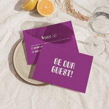 パープルモダンレトログルーヴィーはっきりしたブライト結婚ズ