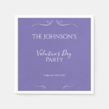 パープルモダンヴァレンティーンズデイお祝いパーティー