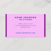 パープルモダン創業者CEOリーダーシップ 名刺 (裏面)