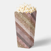 パープルモダン金ゴールドグリッターストライプシッエレガントク フェイバーボックス (はじけた状態)