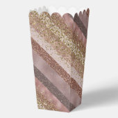 パープルモダン金ゴールドグリッターストライプシッエレガントク フェイバーボックス (正面)