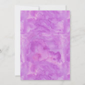 パープルモダン金ゴールドバラキンセアニェラ招待状 招待状 (裏面)