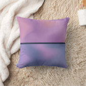 パープルモダン&ピンク旋回抽象デザイン クッション (ブランケット)